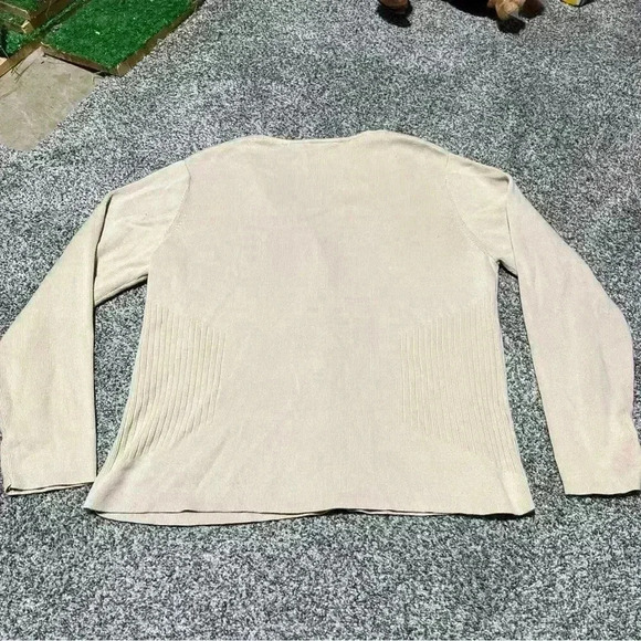 Architect Cardigan Sweater Womens Beige M? See Note - Picture 7 of 8